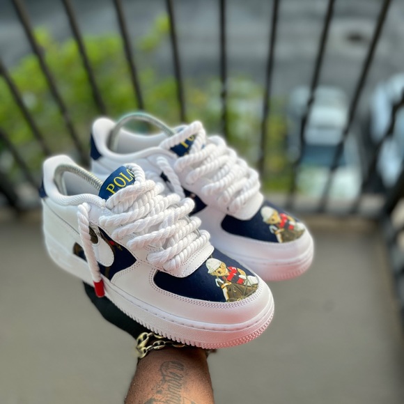 Custom Air Force 1s Polo themed